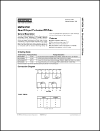 Click here to download MM74HC86 Datasheet