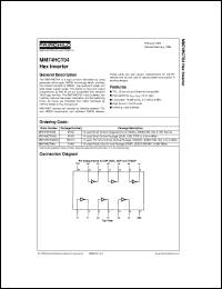 Click here to download MM74HCT04 Datasheet