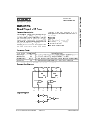 Click here to download MM74HCT08 Datasheet