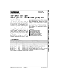 Click here to download MM74HCT573WM Datasheet