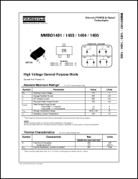 Click here to download MMBD1401 Datasheet