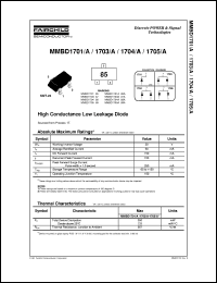 Click here to download MMBD1701 Datasheet