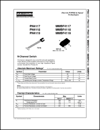 Click here to download MMBF4117 Datasheet