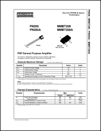Click here to download MMBT200A Datasheet