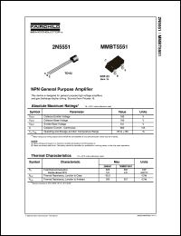 Click here to download MMBT5551 Datasheet