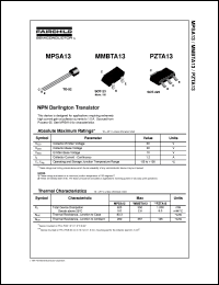 Click here to download MPSA13 Datasheet