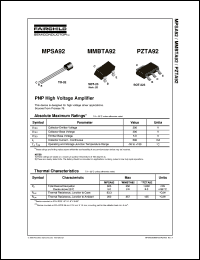 Click here to download MPSA92 Datasheet