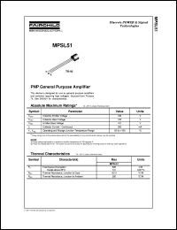 Click here to download MPSL51 Datasheet