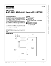 Click here to download NM27C020QE150 Datasheet