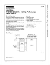 Click here to download NM27C240Q120 Datasheet