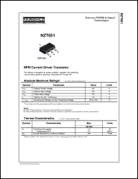 Click here to download NZT651 Datasheet