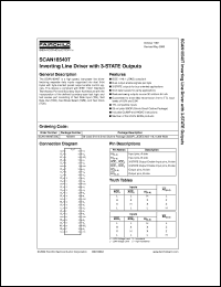 Click here to download SCAN18540TSSCX Datasheet