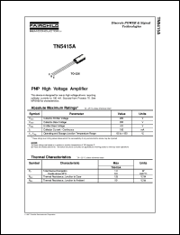 Click here to download TN5415 Datasheet