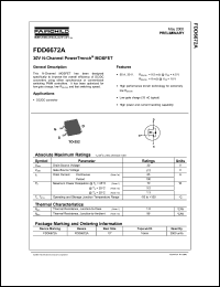 Click here to download FDD6672 Datasheet