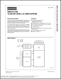 Click here to download NMC27C16BQ150 Datasheet