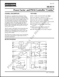 Click here to download ML4819CP Datasheet