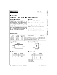 Click here to download NC7SZ125 Datasheet