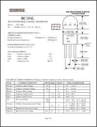 Click here to download BC184L Datasheet