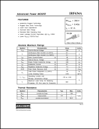 Click here to download IRF634 Datasheet