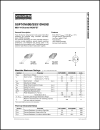 Click here to download SSP10N60 Datasheet