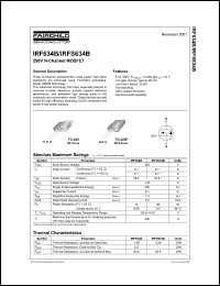 Click here to download IRFS634B_FP001 Datasheet