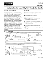 Click here to download ML4805IP Datasheet