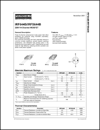 Click here to download IRFS644B_FP001 Datasheet