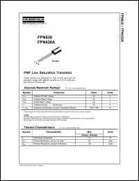 Click here to download FPN430A Datasheet