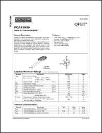 Click here to download FQA13N50 Datasheet