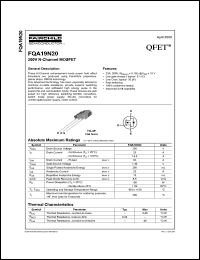 Click here to download FQA19N20 Datasheet
