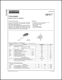 Click here to download FQA24N60 Datasheet