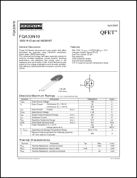 Click here to download FQA33N10 Datasheet