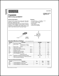 Click here to download FQA6N90 Datasheet