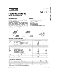 Click here to download FQB13N10 Datasheet