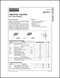 Click here to download FQB27P06 Datasheet
