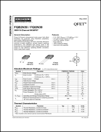 Click here to download FQB2N30 Datasheet