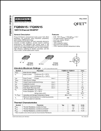 Click here to download FQI6N15 Datasheet