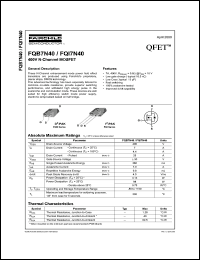 Click here to download FQB7N40 Datasheet