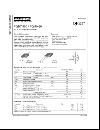 Click here to download FQI7N60 Datasheet