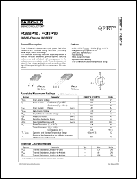 Click here to download FQB8P10 Datasheet
