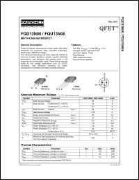 Click here to download FQU13N06 Datasheet