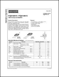 Click here to download FQD14N15 Datasheet