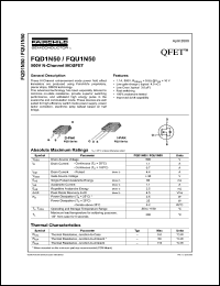 Click here to download FQU1N50 Datasheet