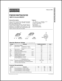 Click here to download FQD2N100TF Datasheet
