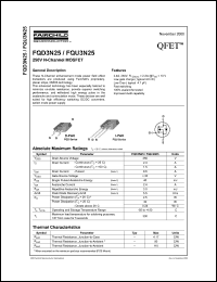 Click here to download FQD3N25 Datasheet