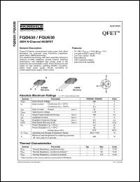 Click here to download FQD630 Datasheet
