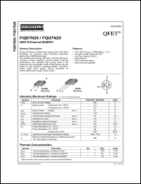 Click here to download FQD7N20 Datasheet