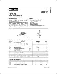 Click here to download FQP7N10 Datasheet