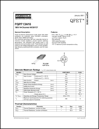 Click here to download FQPF13N10 Datasheet
