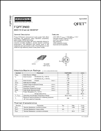 Click here to download FQPF3N60 Datasheet